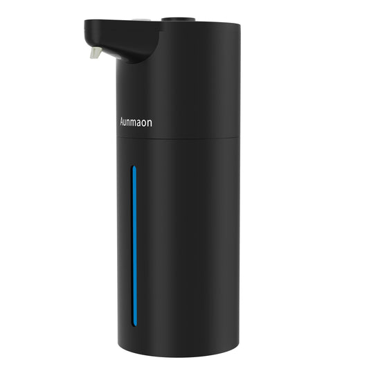 Automatic Soap Dispenser Touchless,Upgrade 15 Adjustable Volume for Thick and Thin Liquid Battery Hand Soap Dispenser,Dish Soap Dispenser Kitchen Bathroom,Auto Soap Dispenser Hands Free Black